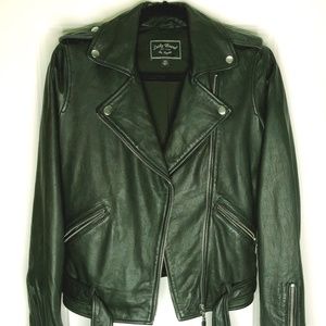 Black Leather Moto Jacket